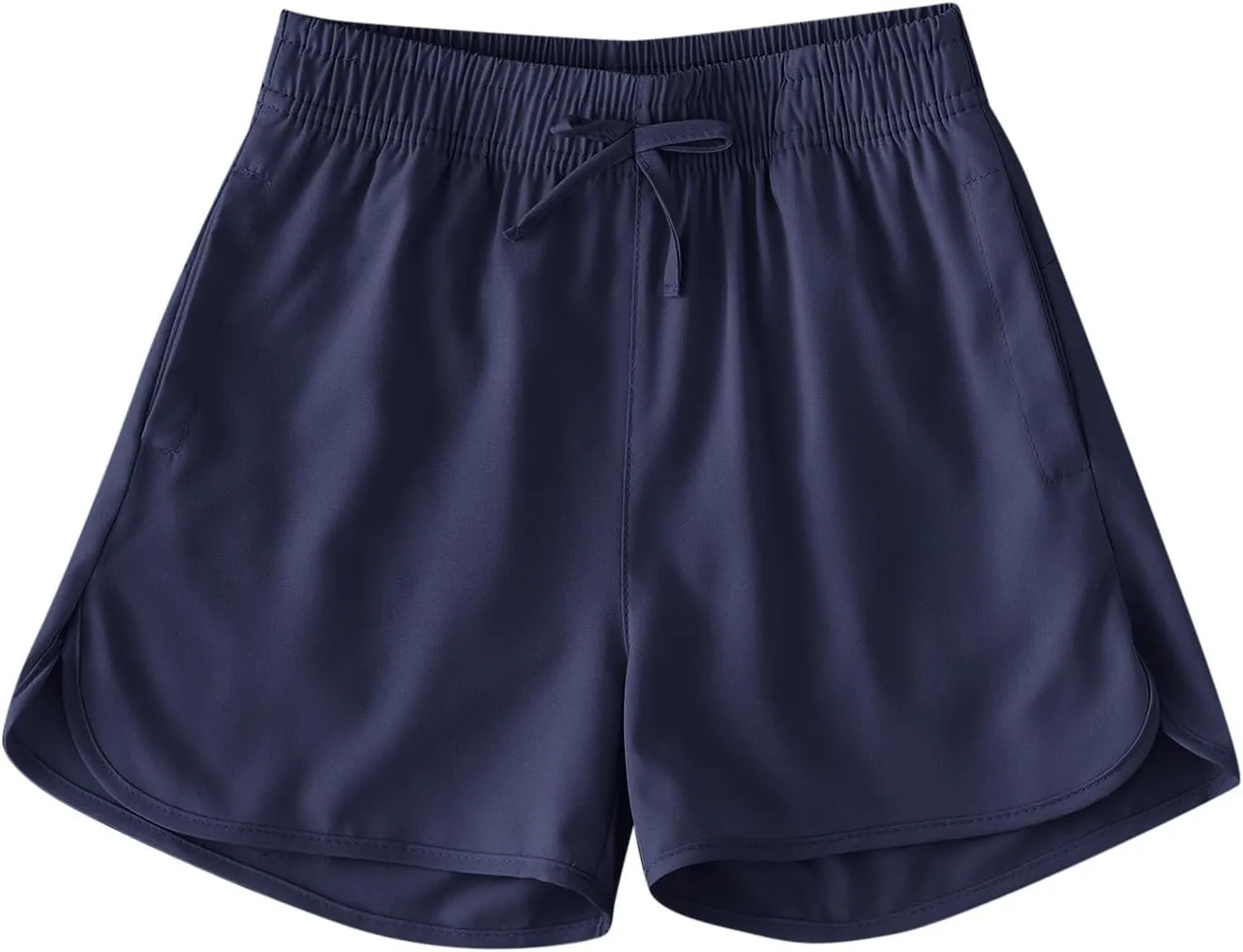 Girls Casual Shorts Kids Summer Elastic Waist Outdoor Running Athletic Shorts Quick Dry Sports Active Joggers with Pockets