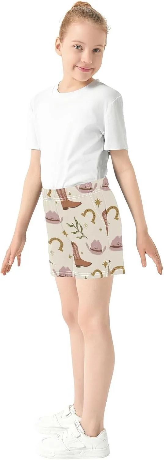 Girl's Casual Shorts,Soft Athletic Short for Kids Girl with Drawstring & Pockets,Sports Shorts Bottoms 7-15T