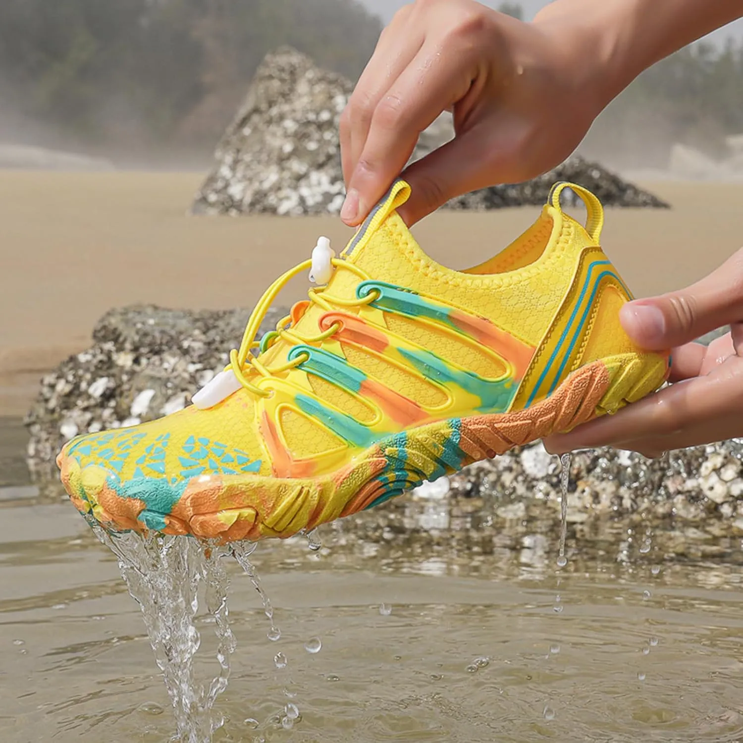 Hike Barefoot Shoes for Women Men Unisex Quick Dry Beach Walking Slip On Training Sneakers Non-Slip Athletic Swiming Shoes Comfortable Outdoor Hiking Footwear