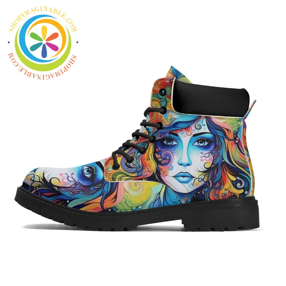 Hippy Psychedelic Women's Boots