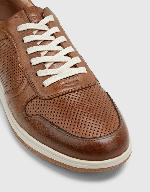 Hush Puppies Danny Lace Up Leather Sneaker
