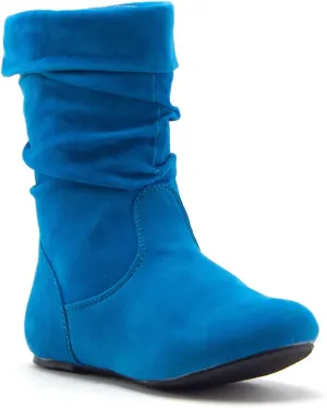 Jazam?? Little Toddler Girls' Bella Suede Zipped Knee High Riding Dress Boots