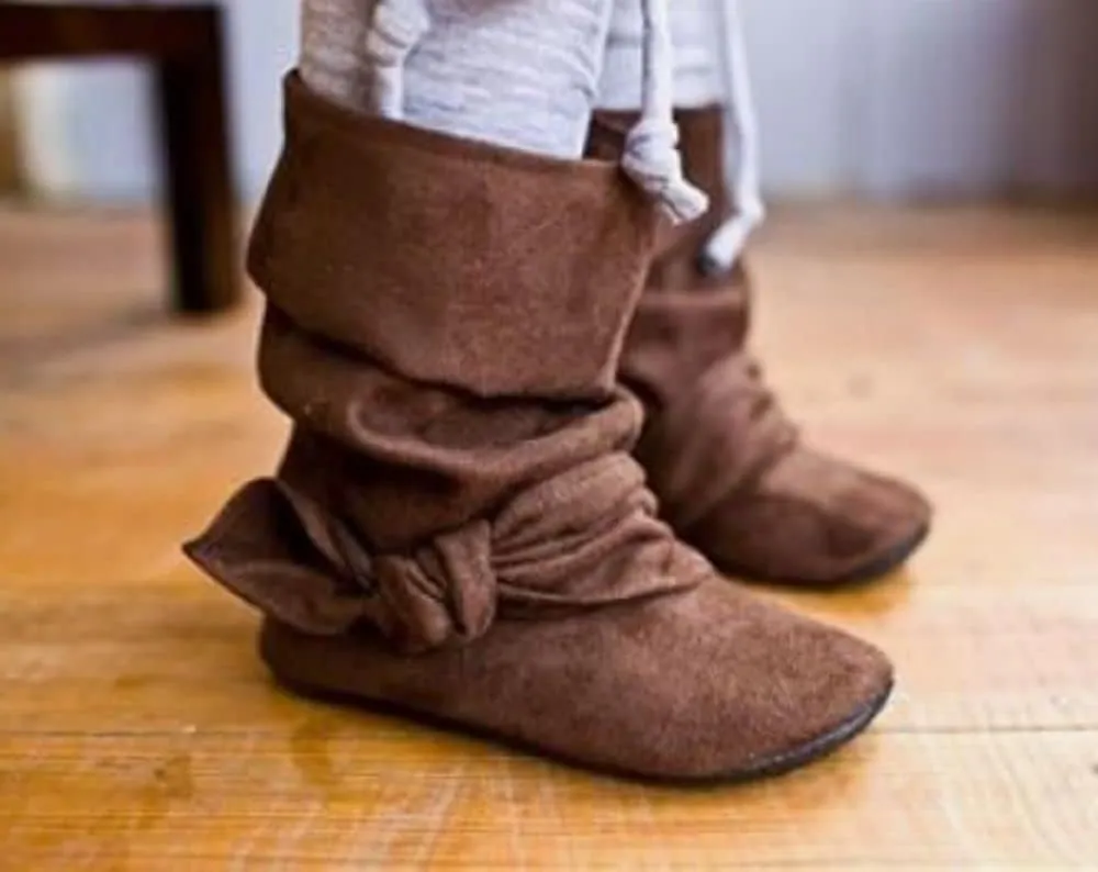 Jazam?? Little Toddler Girls' Bella Suede Zipped Knee High Riding Dress Boots