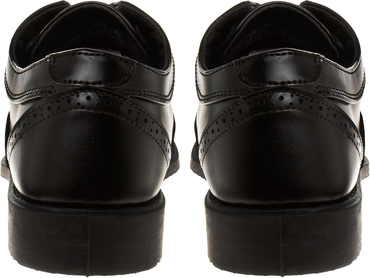 Josmo Boys Classic Comfort Oxford Shoe - Wing Tip Formal Dress Shoes lace up - Black/Brown (Sizes: 7-10 Toddler / 11-2 Little Kid / 3-6 Big Kid)