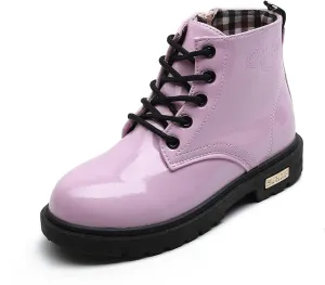 Kids Ankle Boots Toddler Boy little Girls Combat Boots Outdoor Waterproof Riding Boots Pink 7 M US Toddler