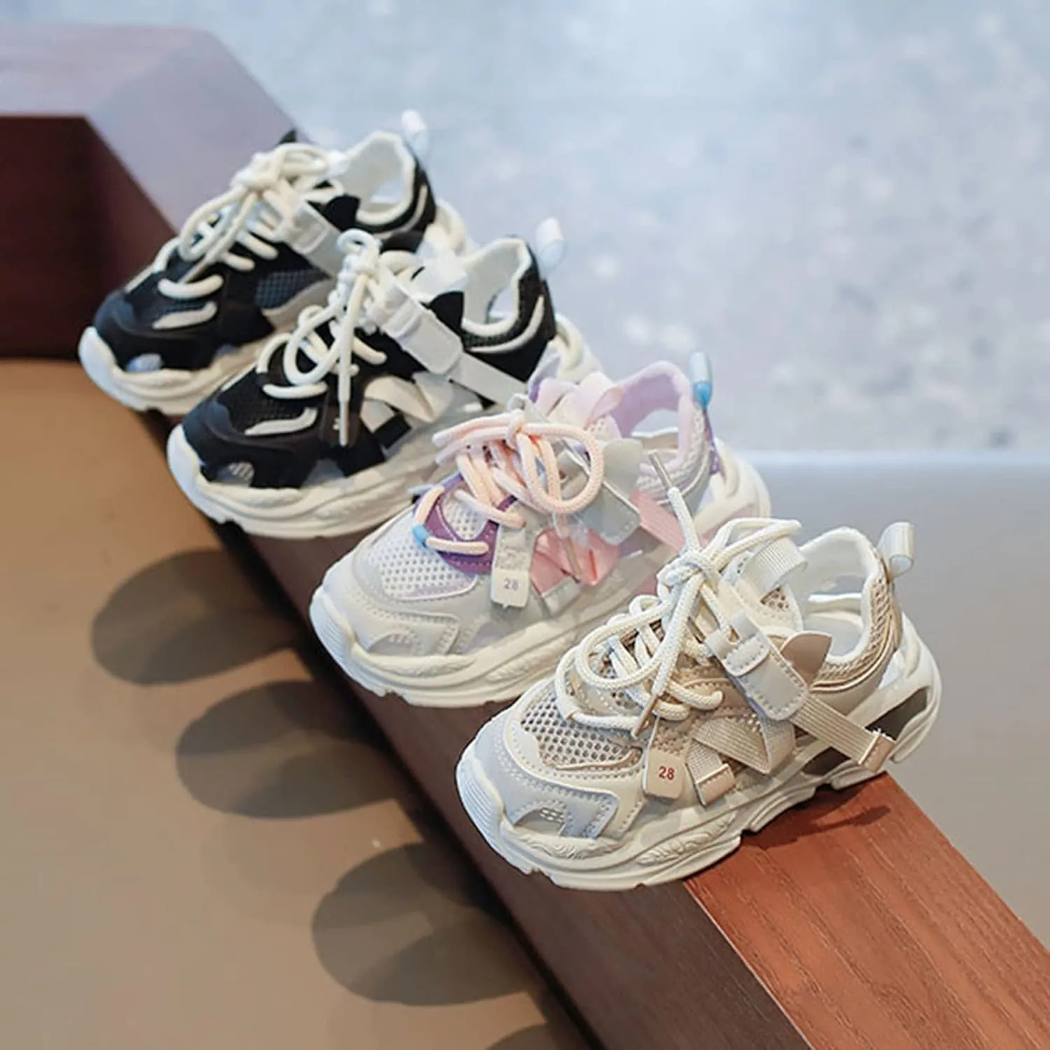 Kids Sneakers for Boys Girls Running Tennis Shoes Summer Fashion Lightweight Breathable Sport Athletic Shoes