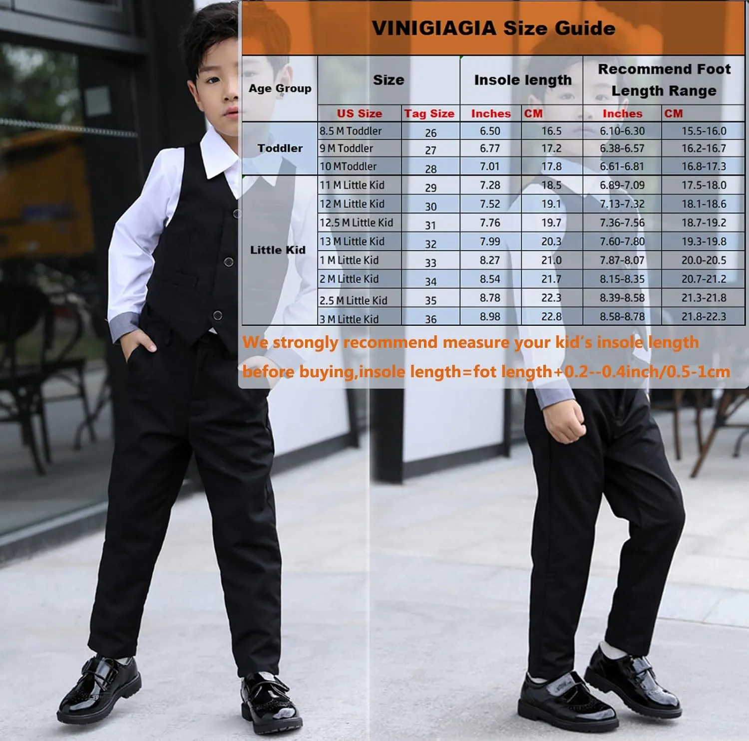Little Boys Ring Bearer Wedding Lace-Up Oxfords Flats Brogues Boys School Uniform Dress Shoes