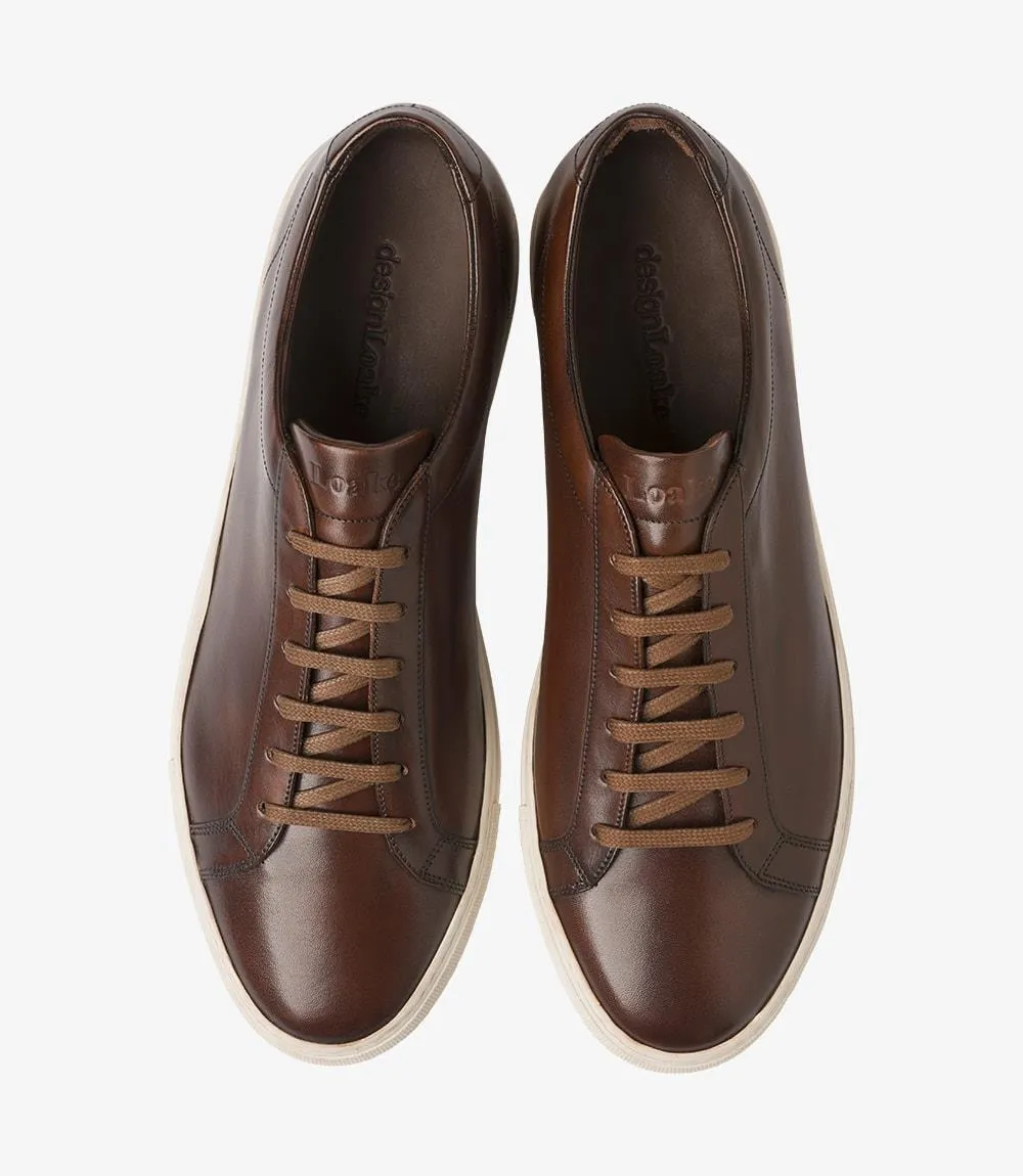 LOAKE SPRINT DARK BROWN SNEAKER RUBBER CUP SOLE F-MEDIUM