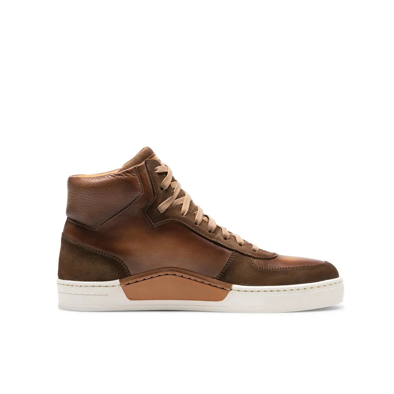 Magnanni 22480 Rubio Men's Shoes Torba Calf-Skin Leather Casual High-Top Sneakers (MAGS1105)