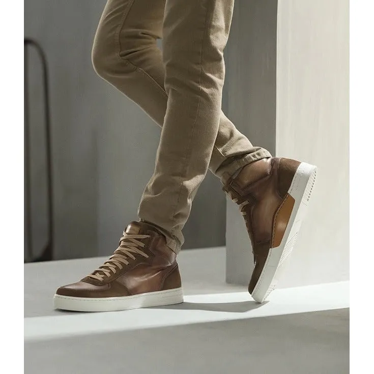 Magnanni 22480 Rubio Men's Shoes Torba Calf-Skin Leather Casual High-Top Sneakers (MAGS1105)