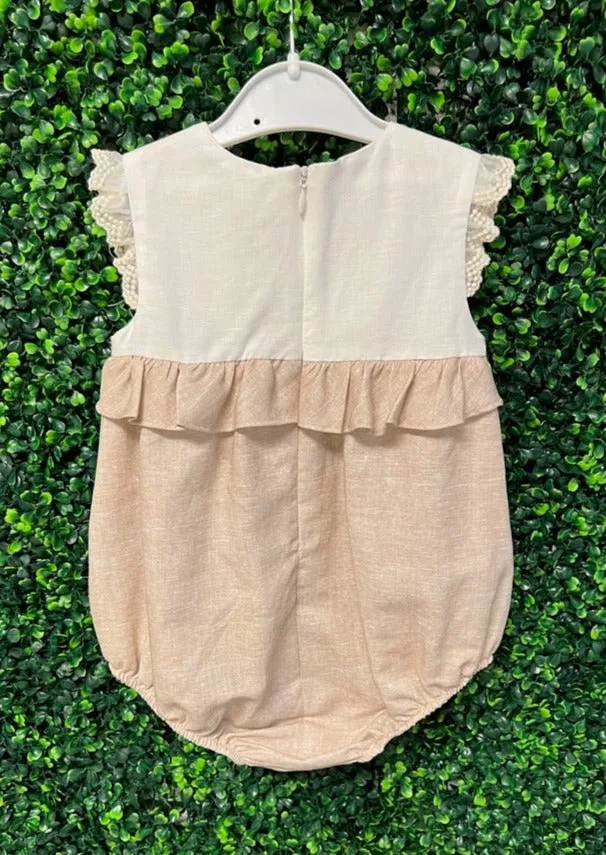 Mayoral Infant and Toddler Linen Romper