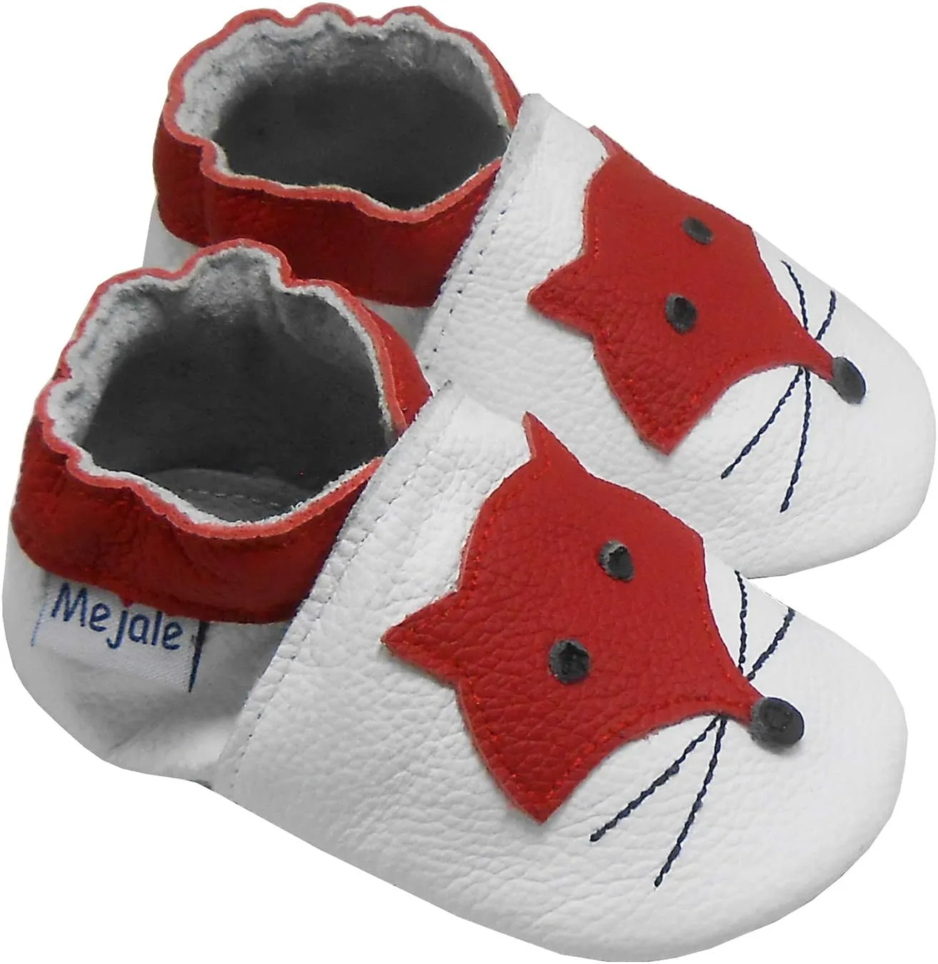 Mejale Baby Leather Shoes Infant Crawling Toddler Moccasins Brown White Purple Navy Cute Boy Girl Slippers