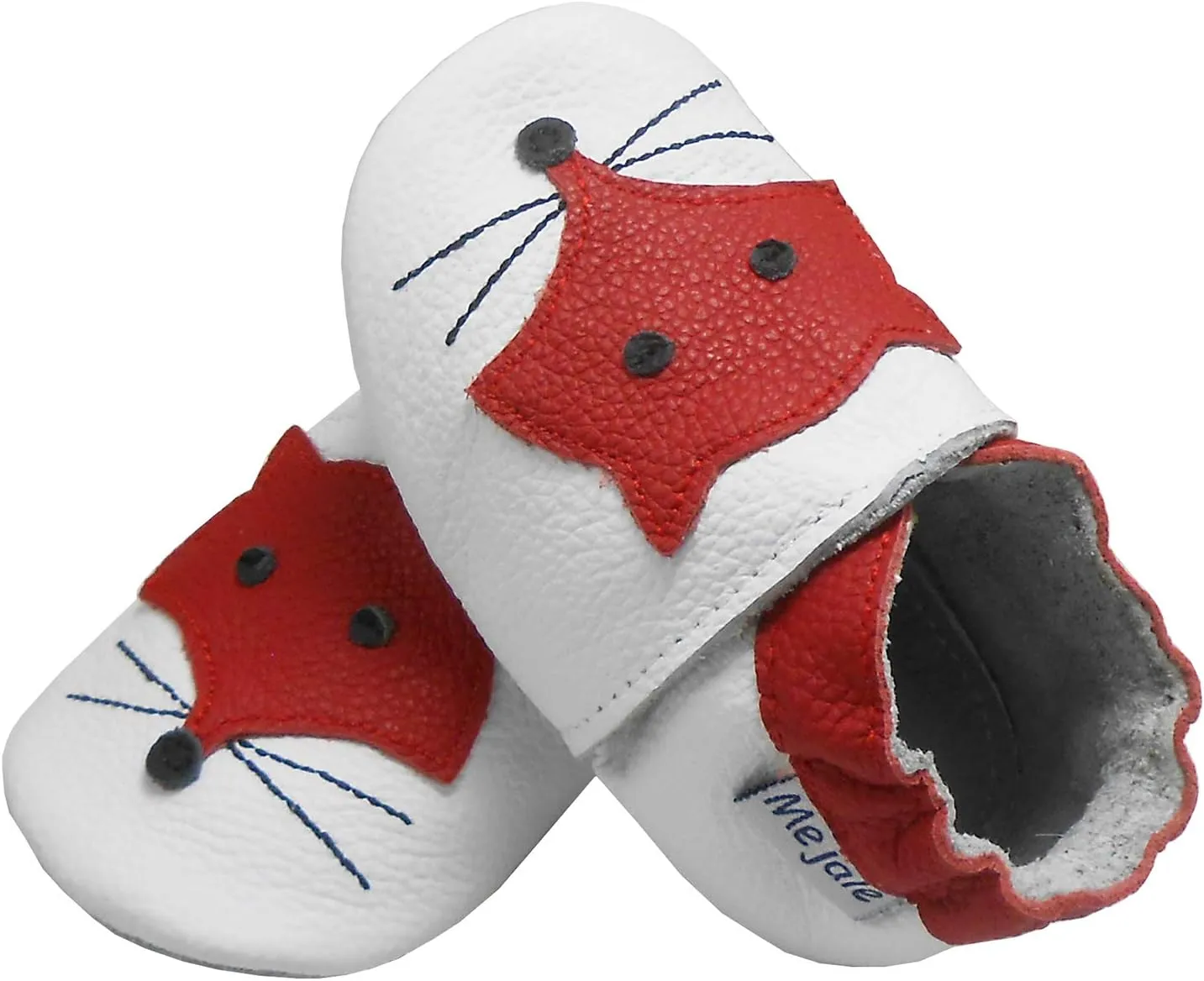 Mejale Baby Leather Shoes Infant Crawling Toddler Moccasins Brown White Purple Navy Cute Boy Girl Slippers