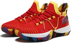 Mens and Womens Mesh Fabric Breathable Basketball Sneakers Mid Top Lace Up Casual Sneakers Non Slip and Breathable Fitness Training Shoes Lightweight Outdoor Hiking Shoes Baseball Sneakers
