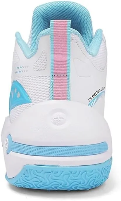 Men's Basketball Shoes with Breathable Non Slip Soft Sole Fashionable Sports Training Basketball Boots