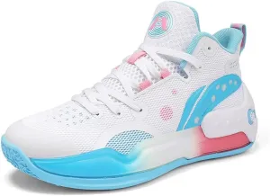 Men's Basketball Shoes with Breathable Non Slip Soft Sole Fashionable Sports Training Basketball Boots