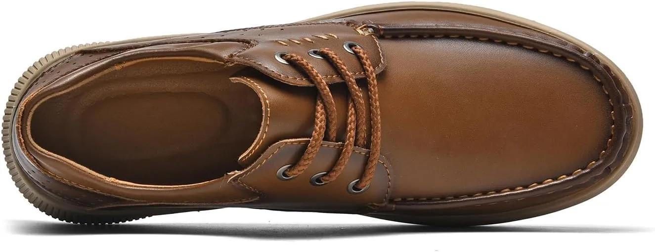 Men's Casual Genuine Leather Flats Soft Driving Walking Loafer Shoes
