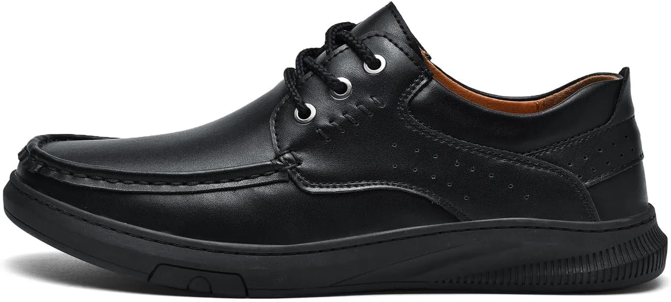 Men's Casual Genuine Leather Flats Soft Driving Walking Loafer Shoes