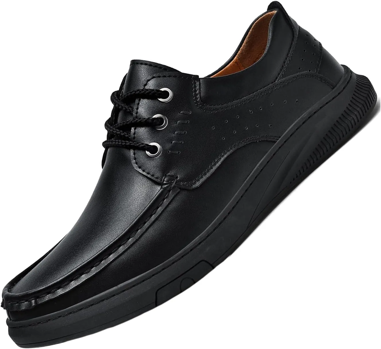 Men's Casual Genuine Leather Flats Soft Driving Walking Loafer Shoes