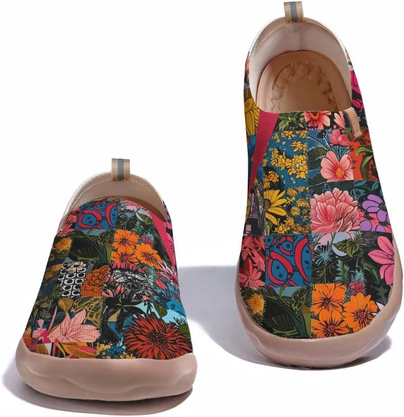 Men's Casual Knit Shoes Art Painted Slip Ons Loafers Lightweight Flats Travel Sneakers