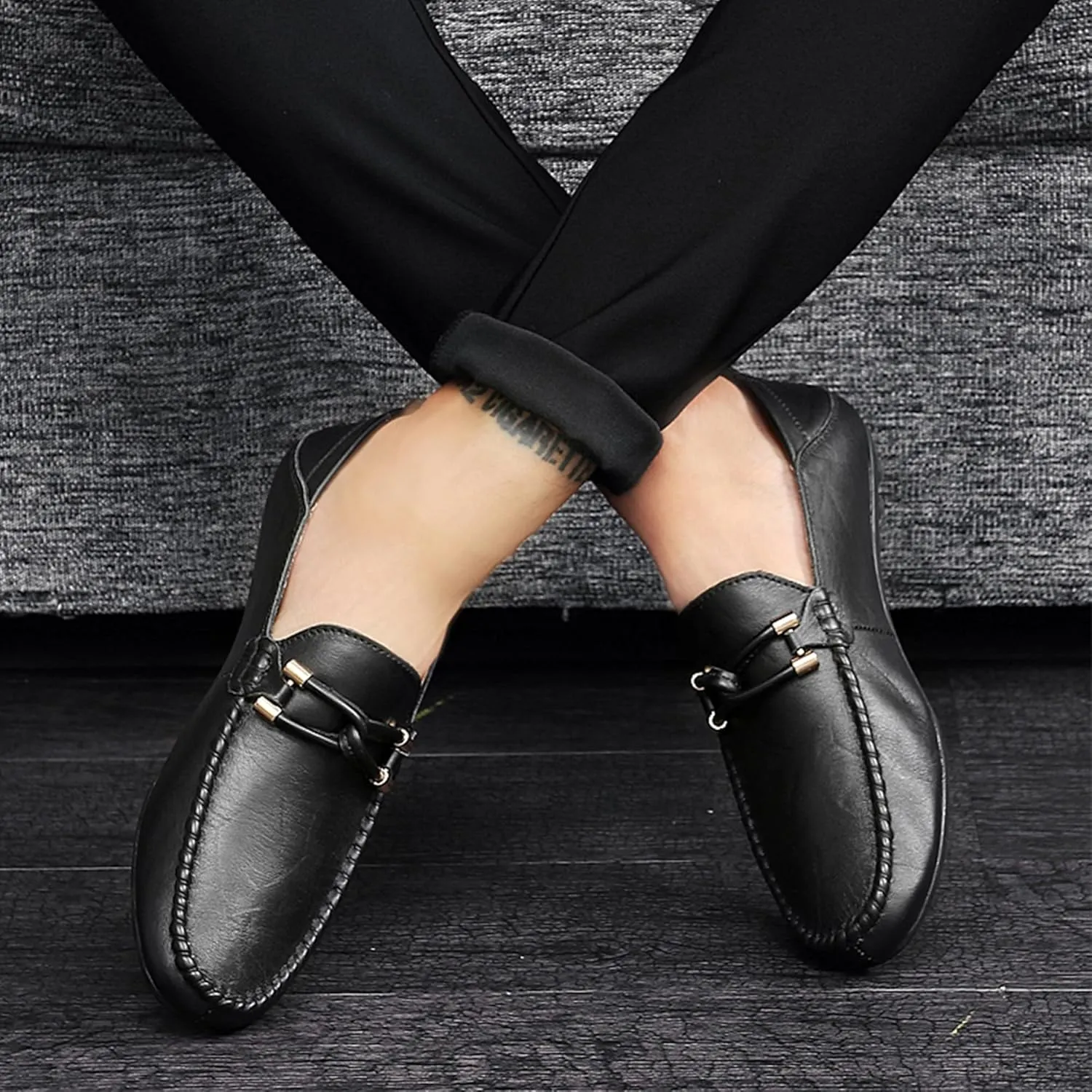Mens Casual Loafers Shoes Breathable Sneakers Fashion Oxford Dress Penny Walking Ofice Driving Moccasins Shoes