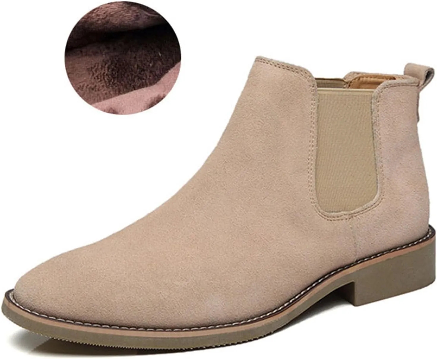 Men'S Chelsea Boots Casual Comfortable Slip-On Dress Men Ankle Fashion Boot Suede Boots for Men