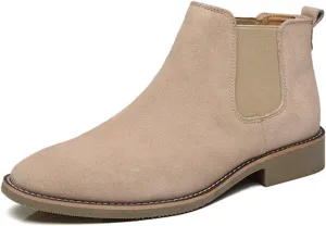 Men'S Chelsea Boots Casual Comfortable Slip-On Dress Men Ankle Fashion Boot Suede Boots for Men