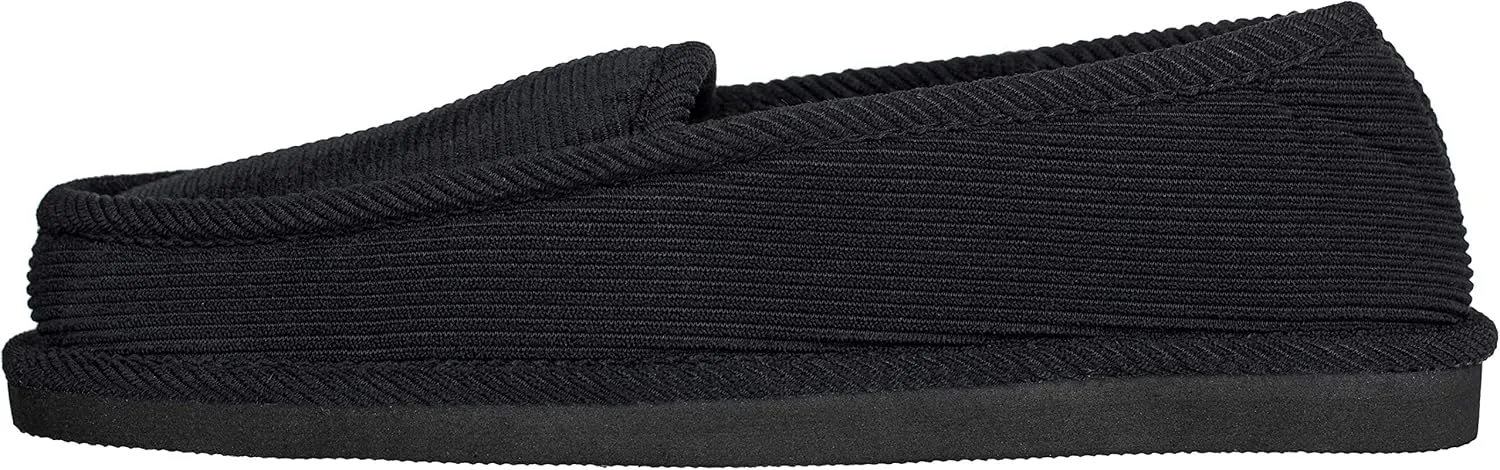 Men's Corduroy House Slippers Moccasins Loafers Slip-on Shoes