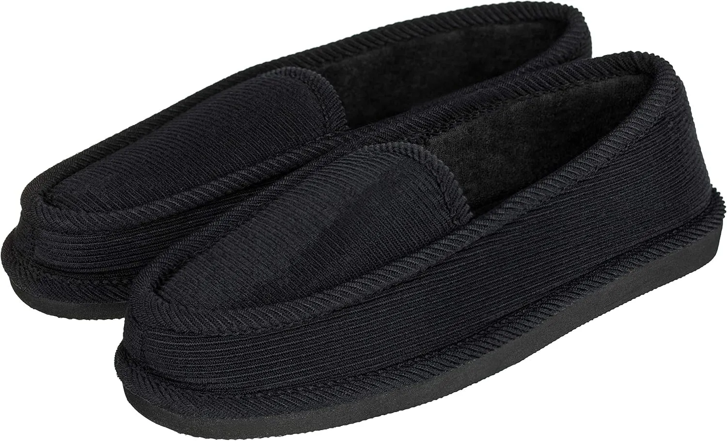 Men's Corduroy House Slippers Moccasins Loafers Slip-on Shoes