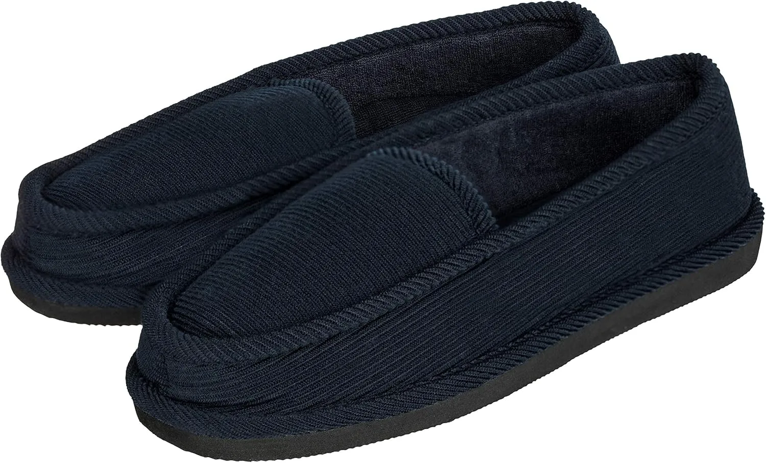 Men's Corduroy House Slippers Moccasins Loafers Slip-on Shoes