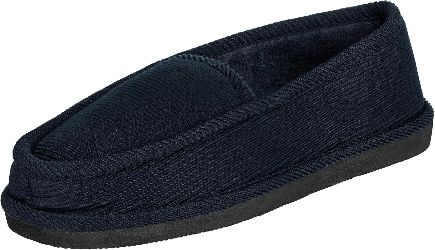 Men's Corduroy House Slippers Moccasins Loafers Slip-on Shoes