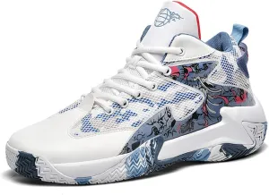 Mens High Top Basketball Shoes - Non-Slip Breathable Outdoor Sneakers with Stylish Design for Sports Training, Running and More