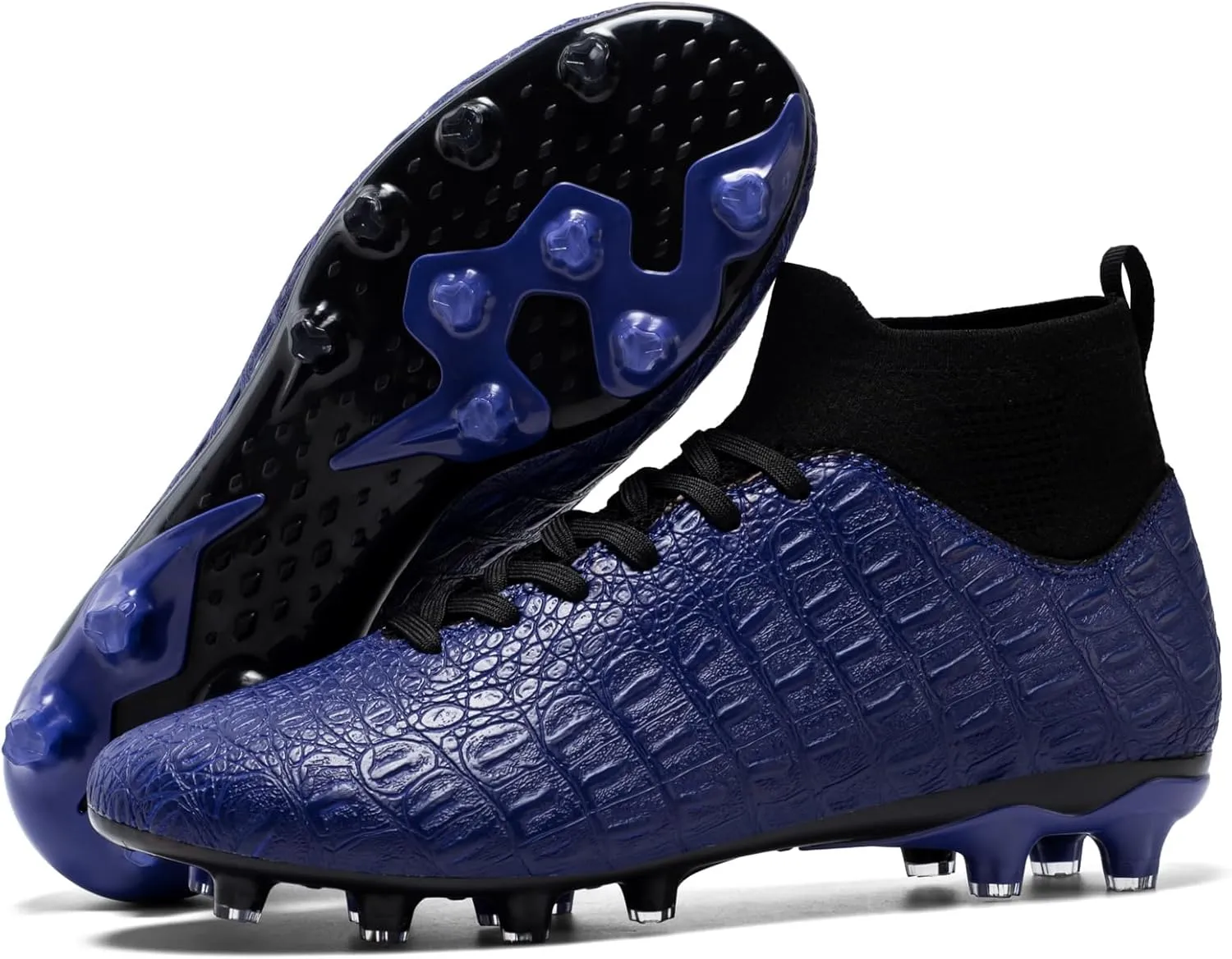 Men's High-Top Soccer Cleats for Youth & Kids ?C Lightweight Football Cleats for Firm Ground & Turf ?C Durable Training Futsal Shoes, Athletic Boys' Football Shoes for Indoor & Outdoor Play