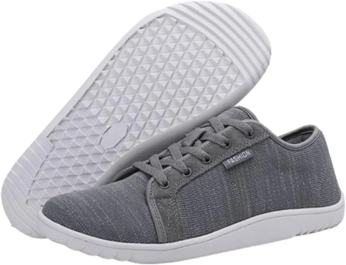 Men's Knit Wide Barefoot Sneaker,mesh fashion hiking shoes, fitness shoes couple Slip-ons walking shoes