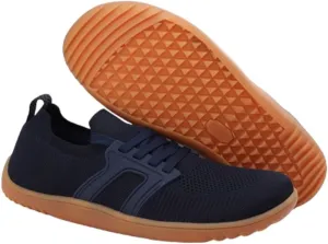 Men's Knit Wide Barefoot Sneaker,mesh fashion hiking shoes, fitness shoes couple Slip-ons walking shoes