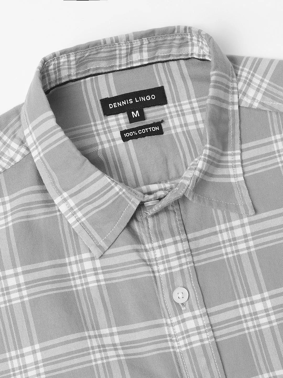 Men's Light Grey Casual Shirt