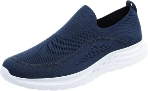 Men's Lightweight Cushion Sneakers Supportive Running Athletic Sneaker Comfortable & Light-Weight Stretch Shoes