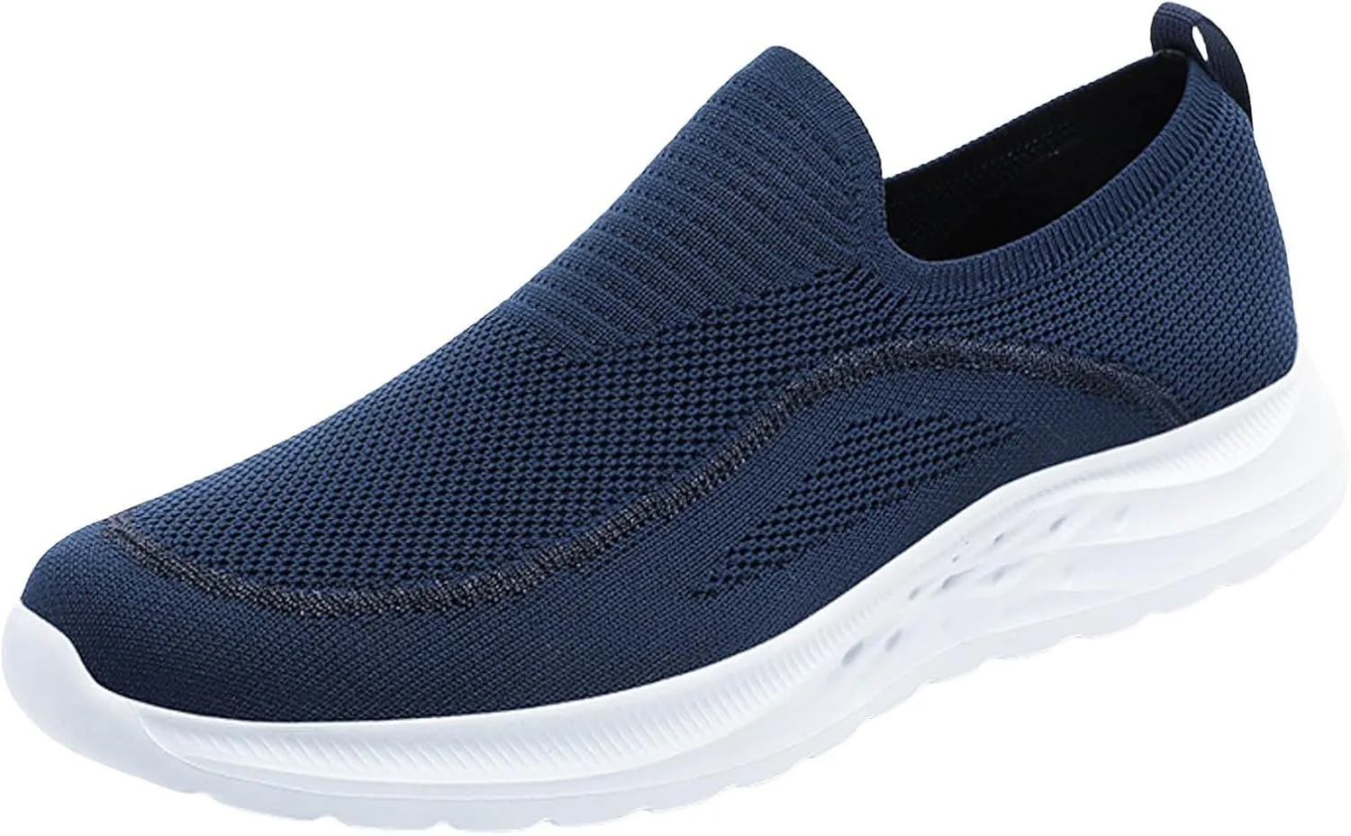 Men's Lightweight Cushion Sneakers Supportive Running Athletic Sneaker Comfortable & Light-Weight Stretch Shoes