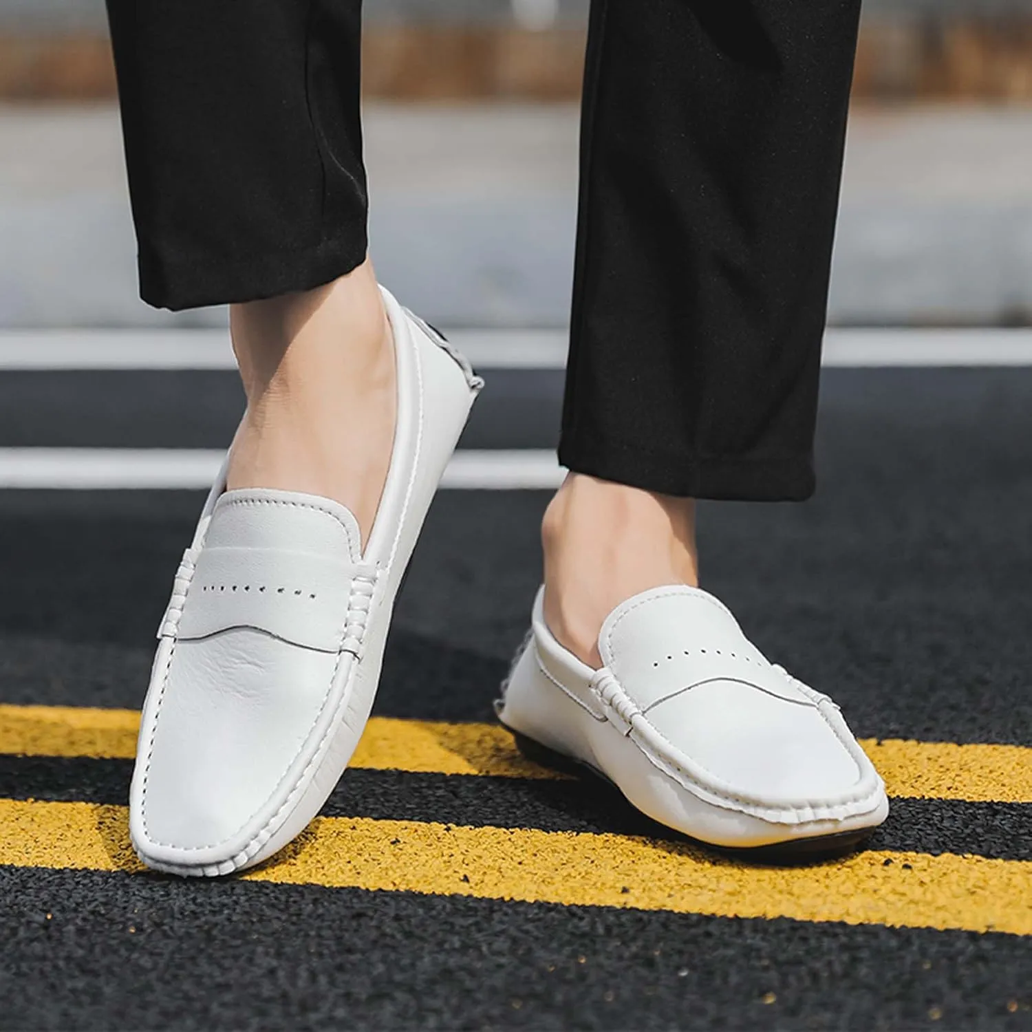 Men's Loafers-Comfortable Driving Shoes-Lightweight Casual Shoes-Non-Slip Walking Shoes-Outdoor Casual Walking Shoes-Fashion Sneakers-Large Men's Shoes-5-15 US Sizes