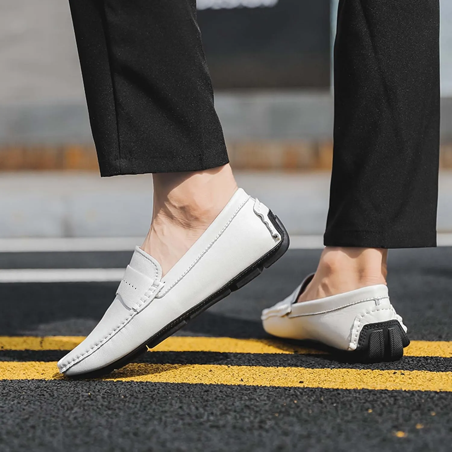 Men's Loafers-Comfortable Driving Shoes-Lightweight Casual Shoes-Non-Slip Walking Shoes-Outdoor Casual Walking Shoes-Fashion Sneakers-Large Men's Shoes-5-15 US Sizes