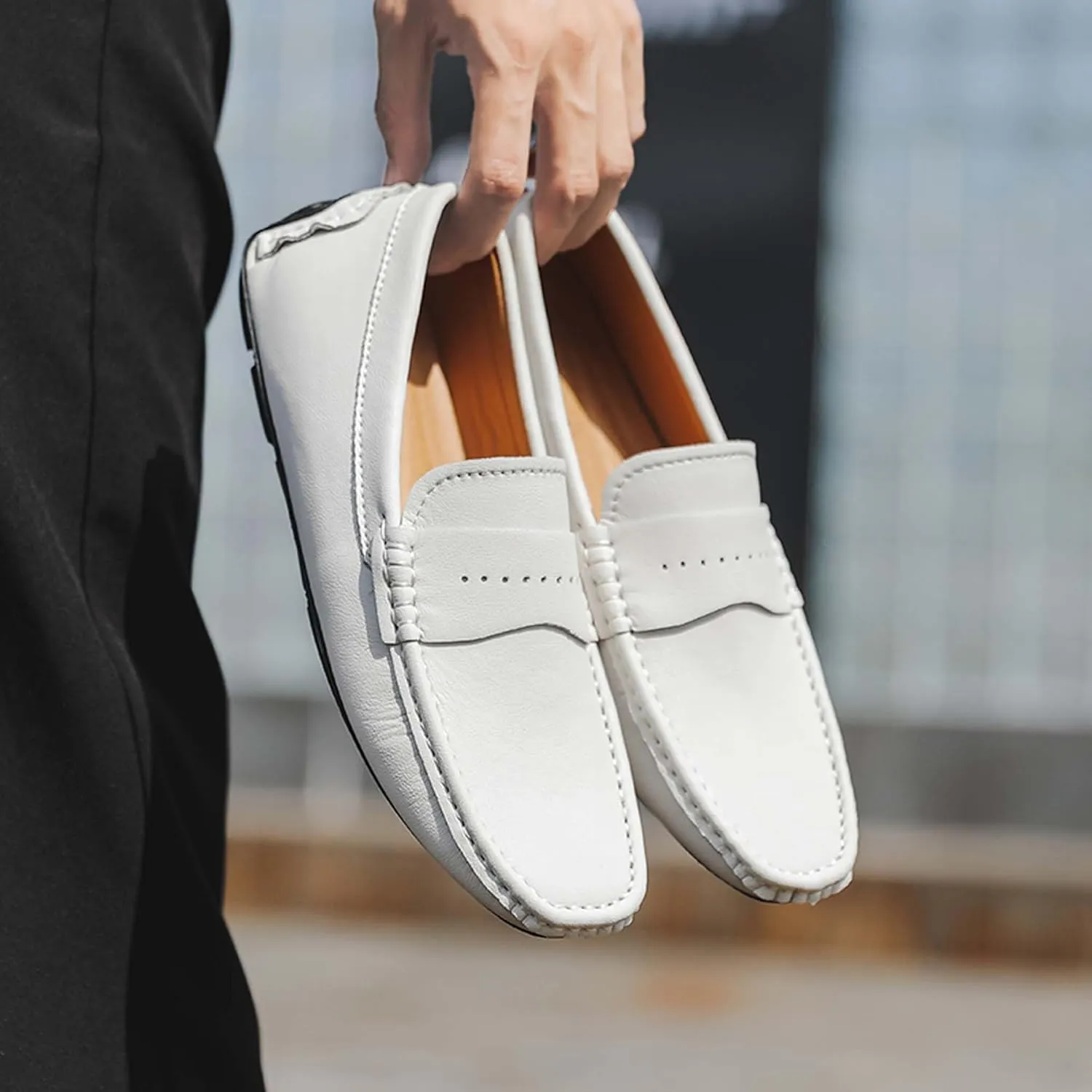Men's Loafers-Comfortable Driving Shoes-Lightweight Casual Shoes-Non-Slip Walking Shoes-Outdoor Casual Walking Shoes-Fashion Sneakers-Large Men's Shoes-5-15 US Sizes