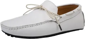 Mens Loafers Square Toe Faux Leather Driving Moccasins Boat Shoes Comfortable Anti-Slip Flexible Prom Outdoor Slip On