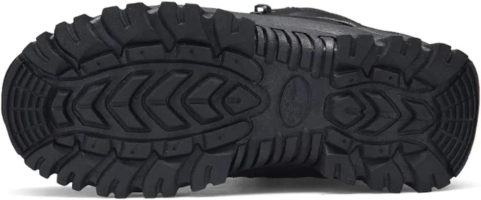 Men's Military and Tactical Combat Ankle Boots Lace up and Zipper Bootie Casual Outdoor Hiking Hunting Shoes Police Training Oxfords