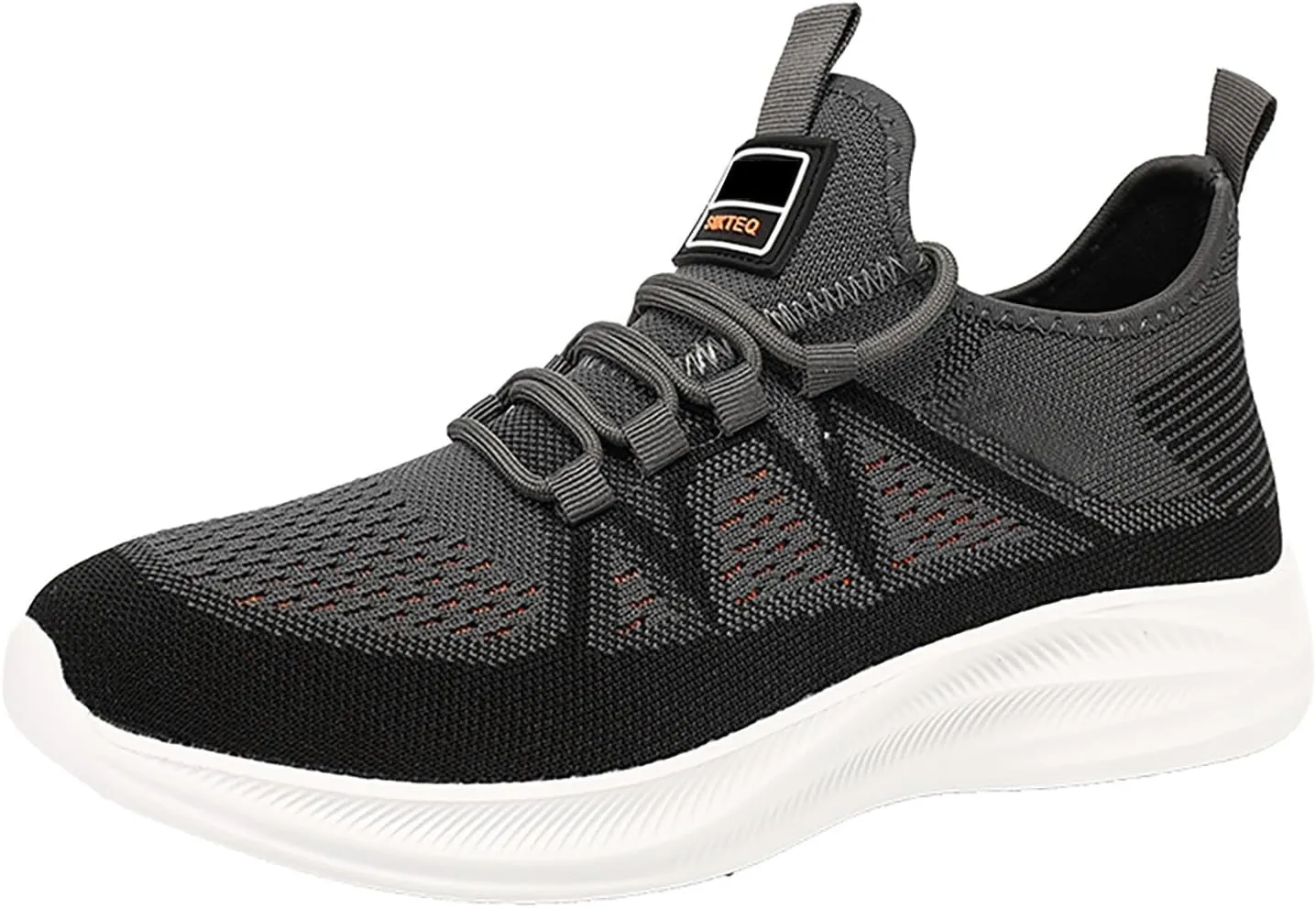 Men's Reathable Stretch Canvas Shoes Breathable Elastic Fly Woven Mesh Sneaker Convenient Elderly Slip on Shoes