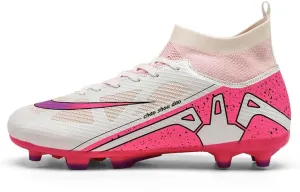 Men's Soccer Cleats Football Shoes High-Tops Non-Slip Spikes Indoor Outdoor Firm Ground TurfSports Athletic Combat Boots