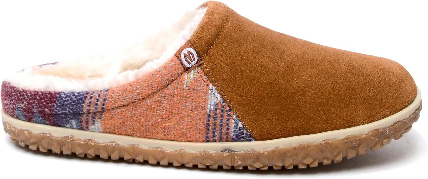 Minnetonka Tahoe  Indoor/Outdoor Slippers for Women with Hard Sole Design and Slip On Clog Silhouette