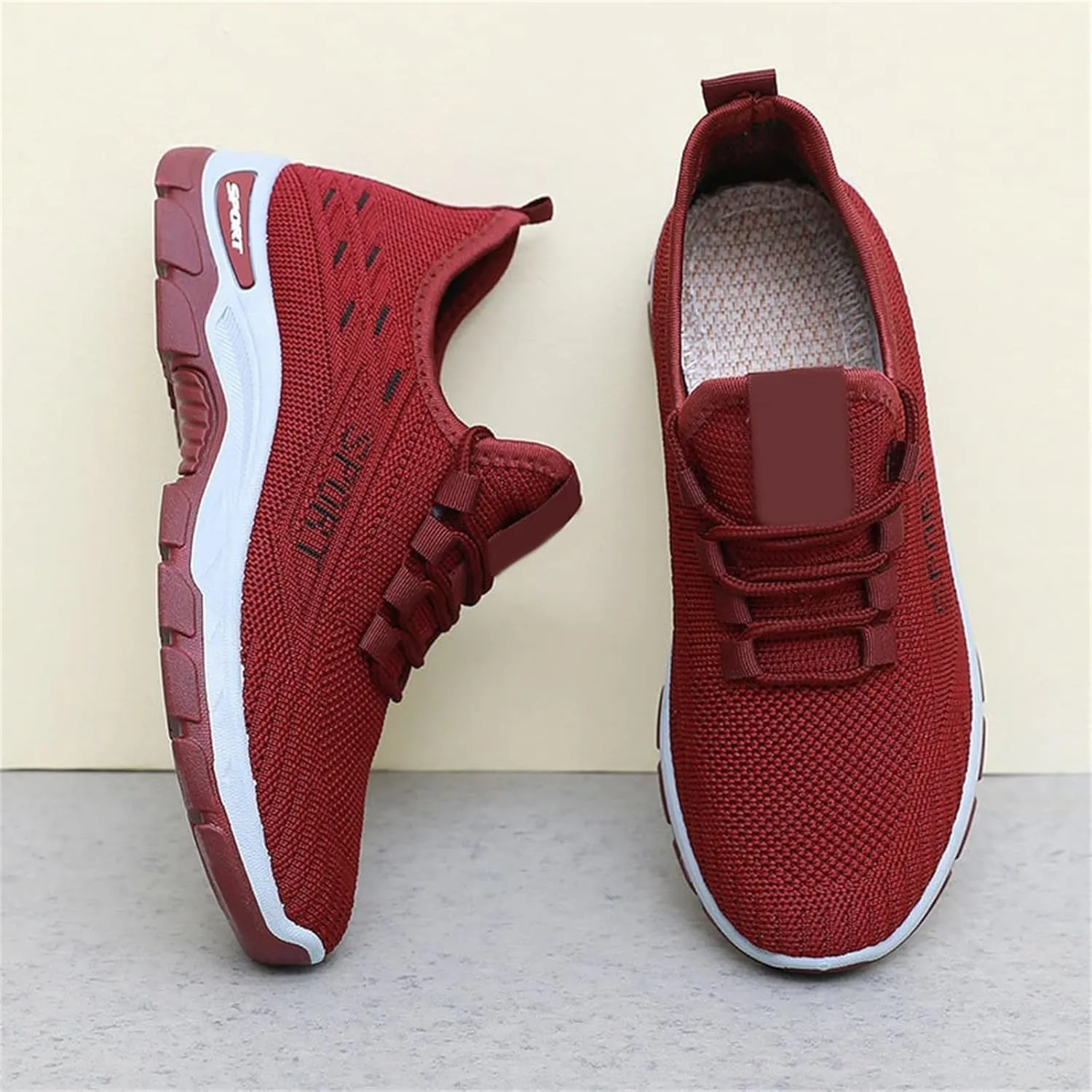 Orthopedic Shoes Arch Support Wide Toe Box Sneakers Slip On Mesh Breathable Walking Sneakers Non-Slip Gym Tennis Athletic Workout Trainer Comfortable Diabetes Shoes