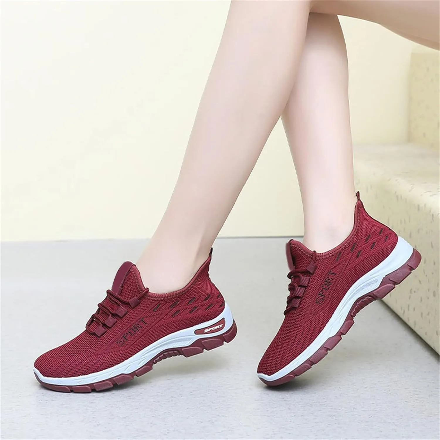Orthopedic Shoes Arch Support Wide Toe Box Sneakers Slip On Mesh Breathable Walking Sneakers Non-Slip Gym Tennis Athletic Workout Trainer Comfortable Diabetes Shoes