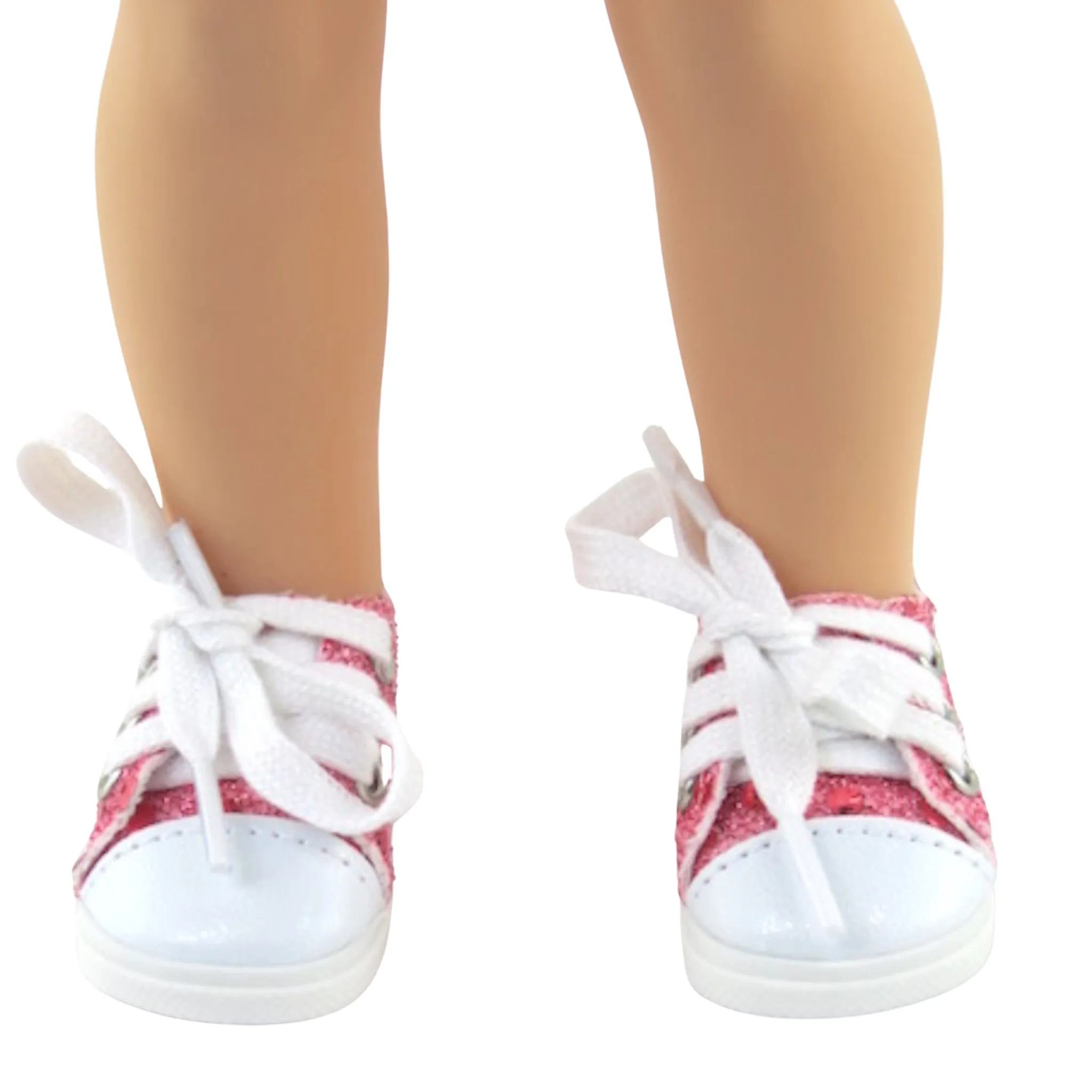 Pink Sneakers with Sequins for 14 1/2-inch dolls