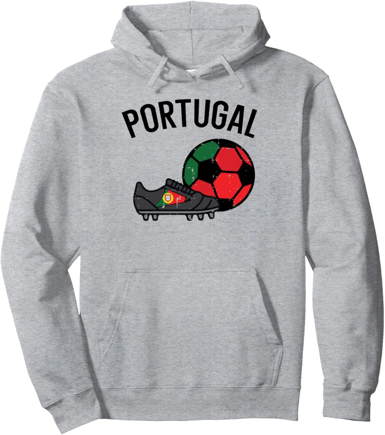 Portugal Flag Soccer Ball Shoes Football Fan Men Women Kids Pullover Hoodie